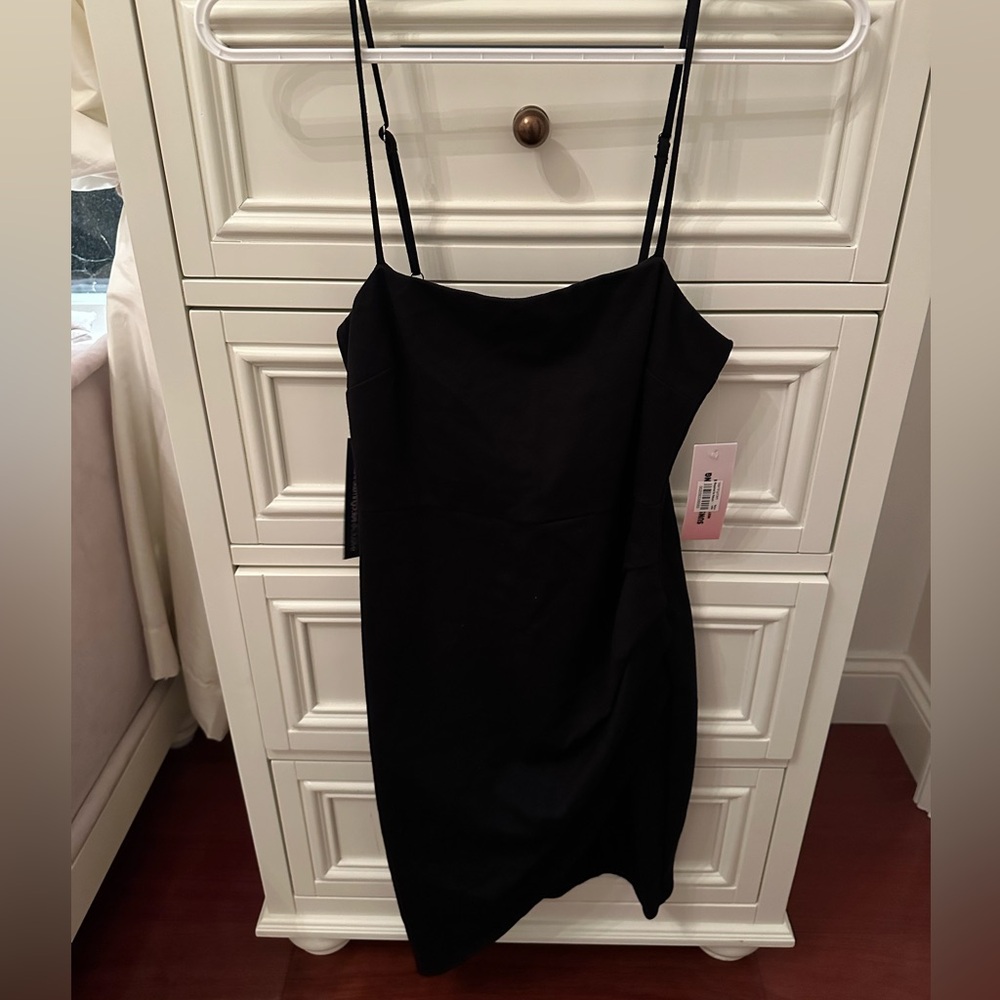 Sunset Spring classic black mini dress size small NWT